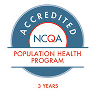 NCQA Accredited - Population Health Program Seal, 3 years